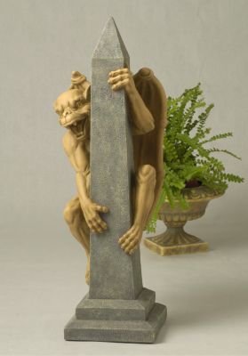 Gaston, the Gargoyle on Obelisk Sculpture