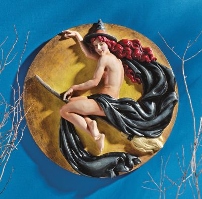 The Witchs Midnight Ride Wall Plaque