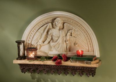 Archangel Michael: The Warrior of Light Sculptural Wall Frieze