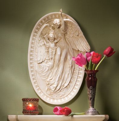 Angel of Grace Bas-Relief Wall Sculpture