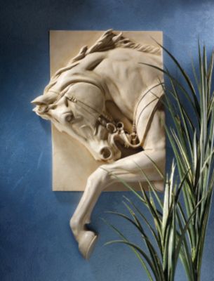 The Purebred Stallion Horse Sculptural Frieze