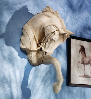The Thoroughbred Horse High Relief Wall Sculpture