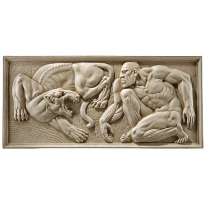The Encounter Sculptural Wall Frieze