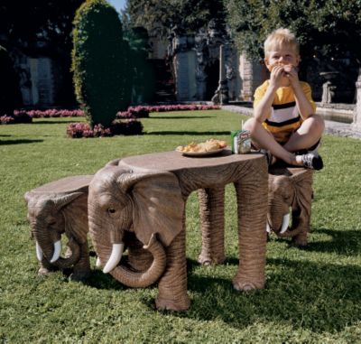 Family of Elephants Table Ensemble