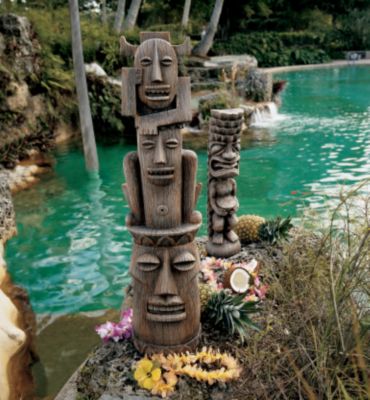 Tiki Gods: The Art of Celebration Statues<br>(Set Includes: Luau & Three Pleasures Gods)