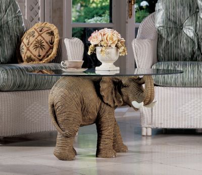 Beast of Burden Glass-Topped Coffee Table