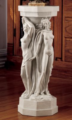 Column of the Maenads Sculptural Pedestal <br>(Set of Two)
