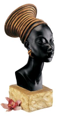 Nubian Kandake Sculptural Bust (Set of Two)