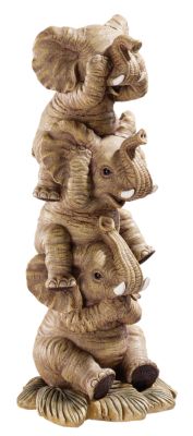 The Hear-No, See-No, Speak-No Evil Elephants (Set of Two)