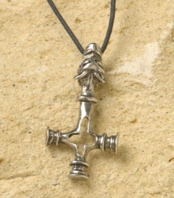 Pewter Dragon Head Hammer Pendant