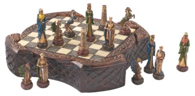 Legendary Celtic Warriors Chess Set and Board