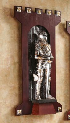 Knights of the Castle Gate Wall Sculpture: Knight with Sword