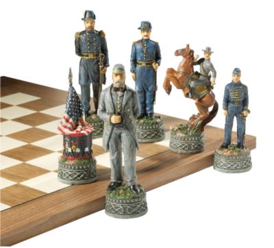 War of the States Civil War Complete Deluxe Chess Set