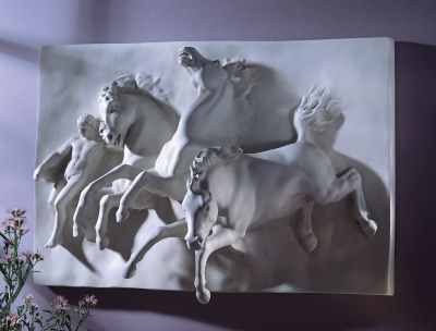 The Horses of Anahita Wall Sculpture - Original