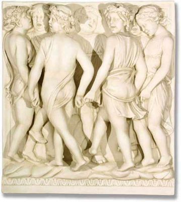 Dancing Cantoria Religious Sculptural Wall Frieze