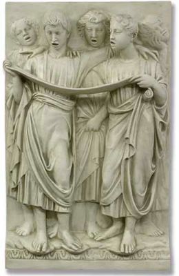 Scroll Cantoria Religious Sculptural Wall Frieze
