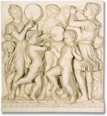 Drums Cantoria Religious Sculptural Wall Frieze