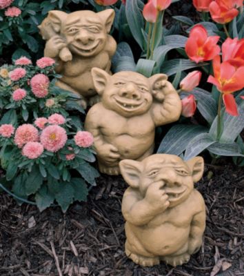 The Picc-a-Dilly Gargoyle Sculptures - Medium<br>(Set Includes: Medium Bum, Ear & Nose)