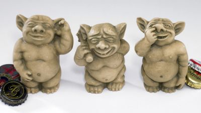 The Picc-a-Dilly Gargoyle Sculptures - Small<br>(Set Includes: Small Bum, Ear & Nose)
