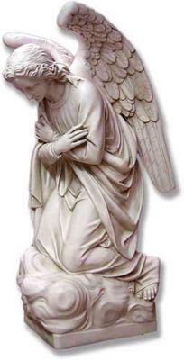 Intercession Angel: Folded Arms Religious Statue