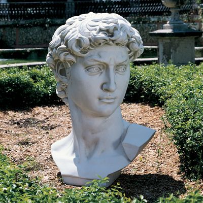 Head of David Fragment Sculpture