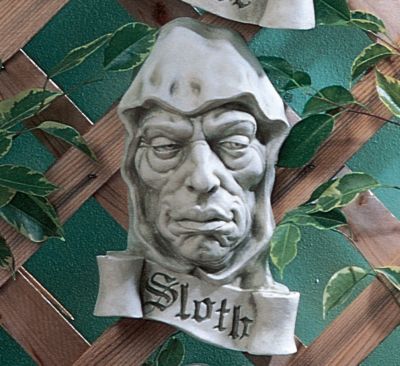 Cardinal Sin of Sloth Plaque