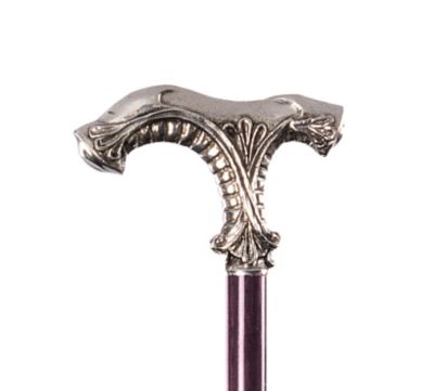 Classic Ornate Pewter Walking Stick