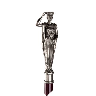 Greek Caryatid Pewter Walking Stick