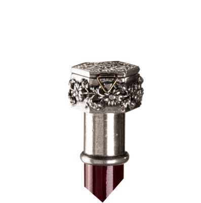 Ornate Pill Box Pewter Walking Stick
