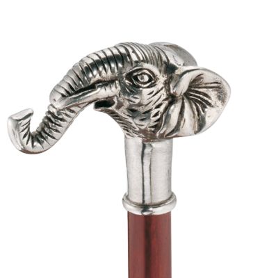 Elephant Pewter Walking Stick