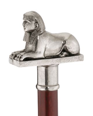 Sphinx Pewter Walking Stick