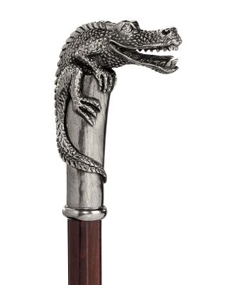 Alligator Pewter Walking Stick