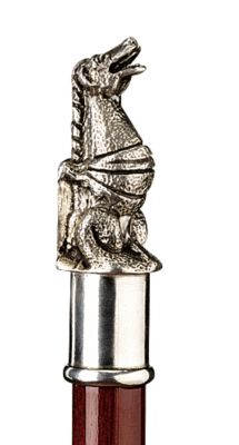 Classic Gargoyle Pewter Walking Stick