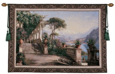 Lodge on Lake Como Wall Tapestry