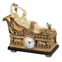 A la Bacchante Allonge Sculptural Mantelpiece Clock