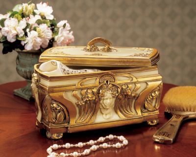 The Goddess Vesta Art Nouveau Keepsake Box