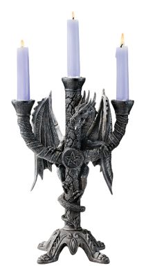 Twilight Marauders Sculptural Gothic Candelabra (Pair)