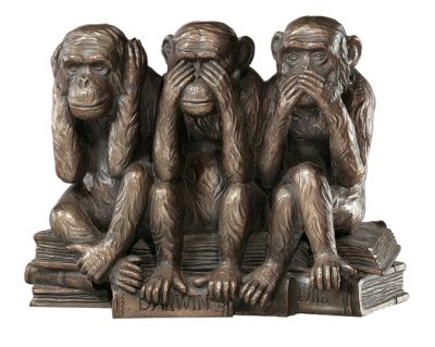The Hear-No, See-No, Speak-No Evil Monkeys Statue