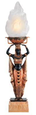 Egyptian Torch Offering Table Lamp