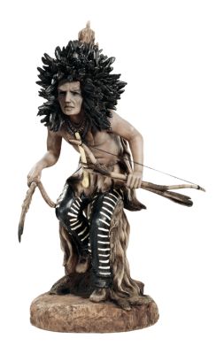 Warrior with Bow Sculpture