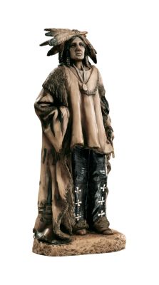 Warrior with Tomahawk Sculpture