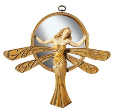Dragonfly Art Deco Wall Mirror