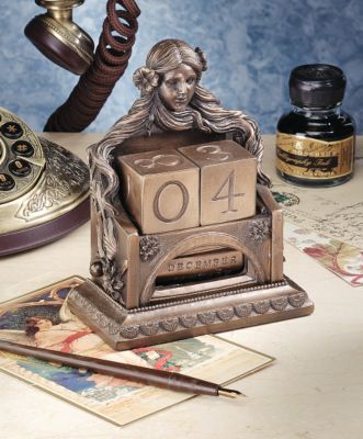 Goddess of Time Perpetual Desktop Calendar