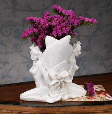 Les Deux Nymphes Bonded Natural Marble Vase