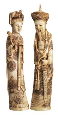 Emperor and Empress Sculptural Set