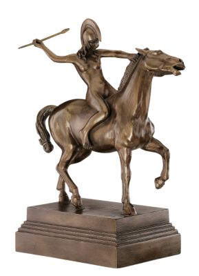 Amazon on Horseback Sculpture