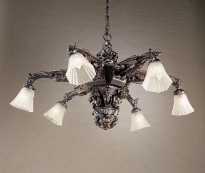 The Twelve Gargoyles of Notre Dame Sculptural Hanging Chandelier