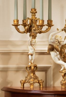 The Cherub&rsquo;s Harvest Candelabra (Pair)