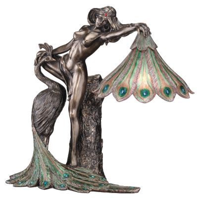 The Peacock Goddess Illuminated Sculpture