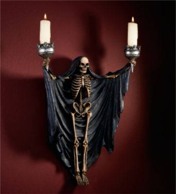 Gothic Shadow Caster Wall Sculpture - Set of Two